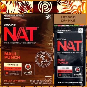 Prüvit Keto/OS NAT MAUI PUNCH KETONES NEW UNOPENED BOX CHARGED CAFFEINE